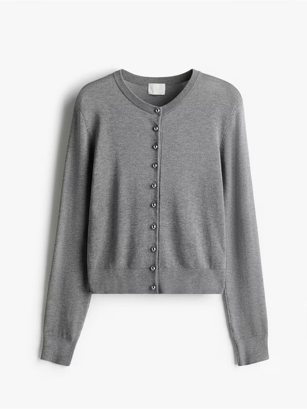 NWOT | H&M Gray Button-Front Crewneck Cardigan